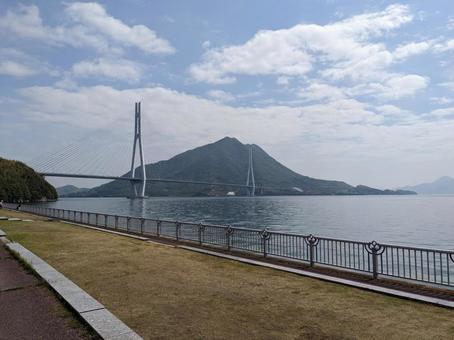 多々羅大橋＠しまなみ海道大三島～生口島 多々羅大橋,橋,斜張橋の写真素材
