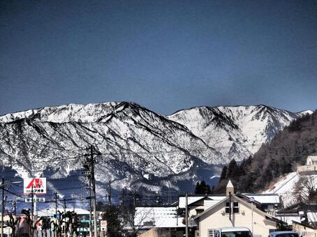 雪の山 雪の山の写真