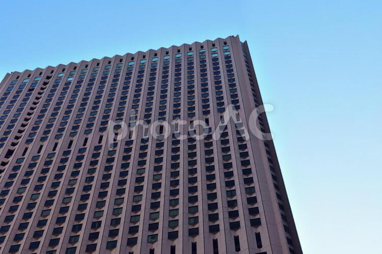 ビルと青空　都会と青空 イメージ,素材,大都会の写真素材