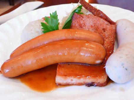 German sausage, food, cuisine, german sausage, JPG