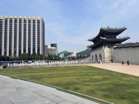景福宮 光化門 景福宮 光化門 景福宮,キョンボックン,韓国の写真素材