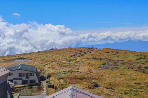月山山頂 月山,日本百名山,百名山の写真素材