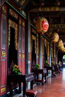 台湾・台北 大龍峒保安宮 台湾,台北,大龍峒の写真素材