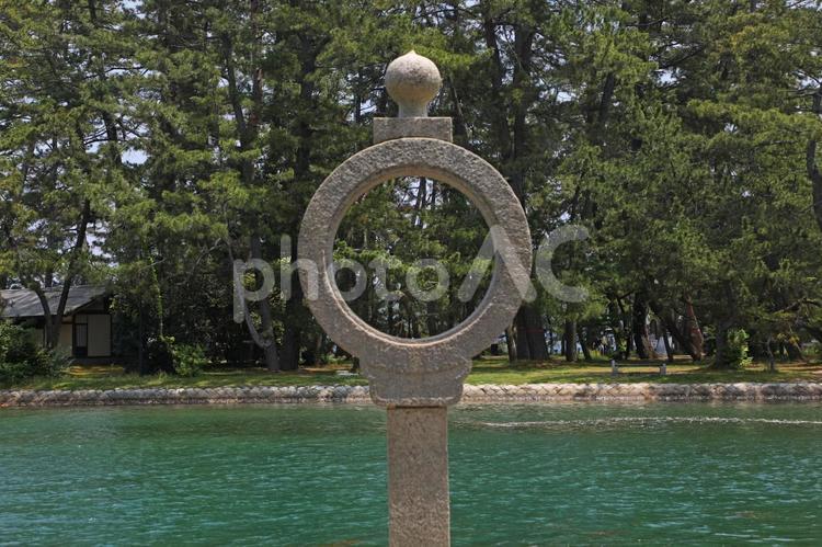 天橋立　智恵の輪　灯籠 京都,天橋立,智恵の輪の写真素材