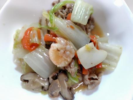 八宝菜 八宝菜,白菜,豚肉の写真素材