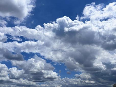 【風景写真】夏空 【風景写真】夏空 夏空,空,雲の写真素材