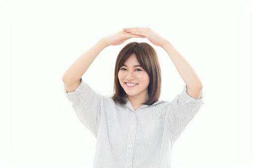 若い女性 OK 若い女性 OK 女性,人物,okの写真素材