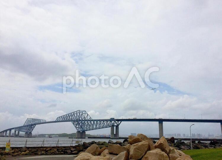 東京風景・東京ゲートブリッジ 東京ゲートブリッジ,東京港臨海大橋,恐竜橋の写真素材