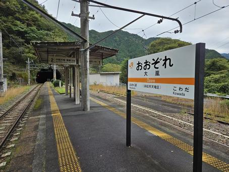JR東海飯田線大嵐駅(静岡県浜松市) JR東海飯田線大嵐駅(静岡県浜松市)の写真