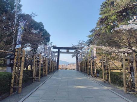 春の武田神社 春の武田神社の写真