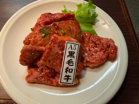 黒毛和牛 焼肉,焼肉屋メニュー,焼肉屋の写真素材