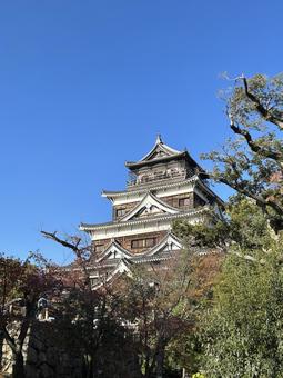 広島城 広島城,城,広島の写真素材