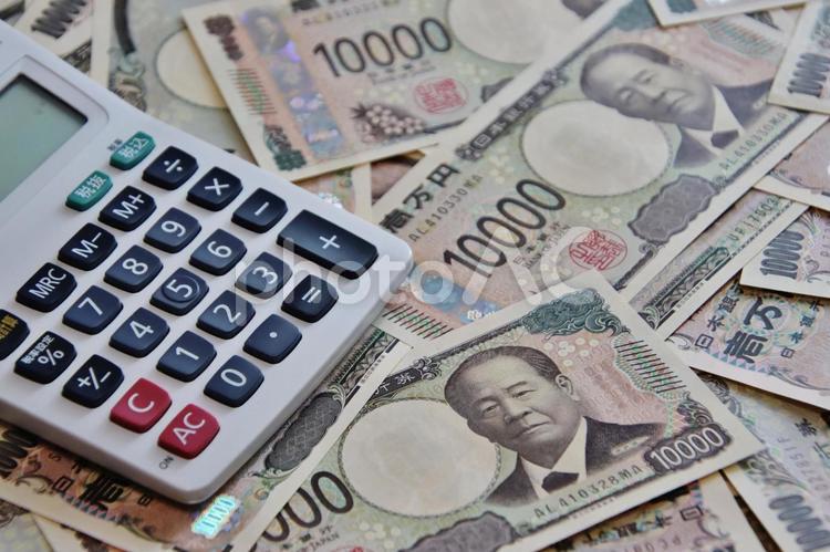 壱万円札・会計イメージ 円,日本円,お札の写真素材