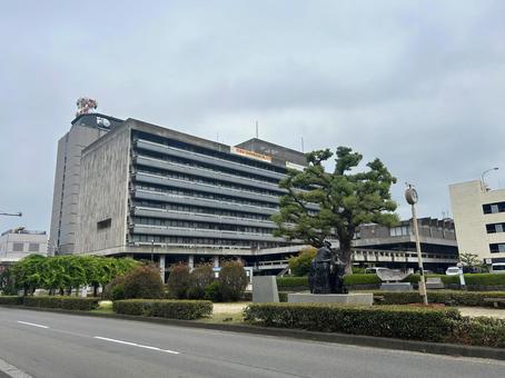 大分県庁（曇り2） 大分県庁,大分県庁舎,県庁の写真素材