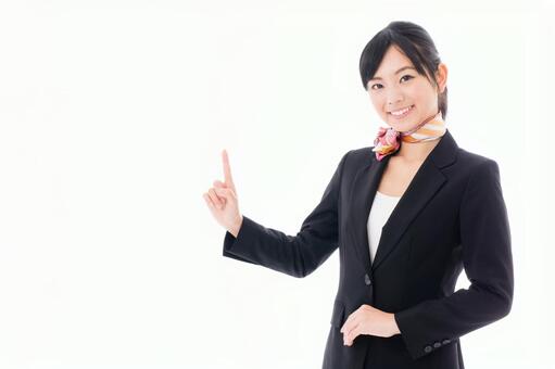 案内をするビジネスウーマン 女性,ビジネスウーマン,ビジネスの写真素材