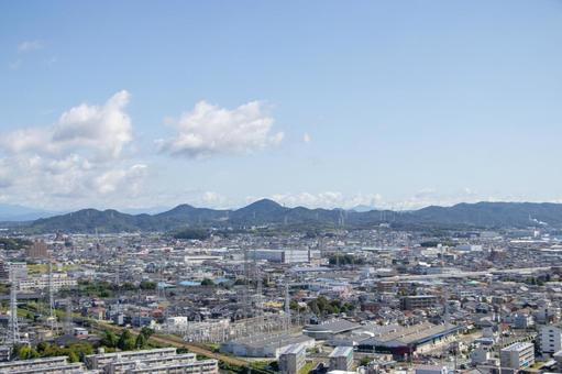 小牧山城からの眺め 小牧山城からの眺め 小牧山城からの眺め,小牧山城,風景の写真素材