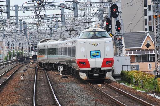 ２８７系　特急くろしお　記念ラッピング車 乗合,旅客,のりものの写真素材