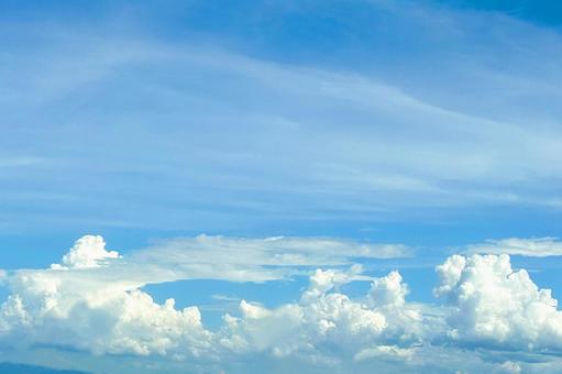 青空と入道雲 青空と入道雲の写真