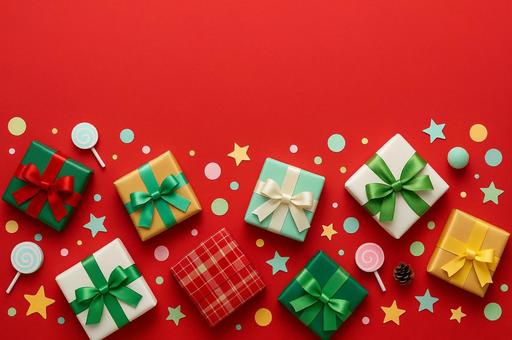 クリスマスプレゼントのイメージ クリスマスプレゼントのイメージの写真