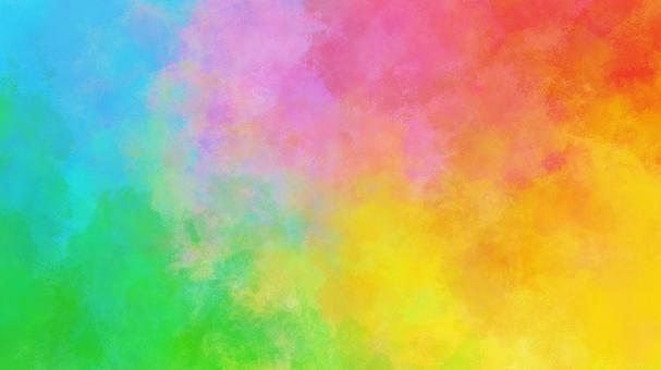 Colorful watercolor brush marks, background material, JPG Colorful watercolor brush marks, background material, colorful, gradation, background material, JPG