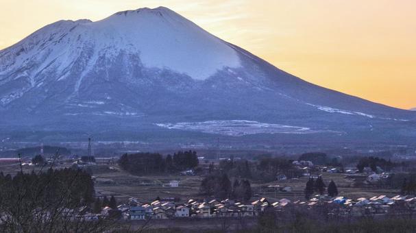 岩手山のふもと ふもと,山麓,岩手山の写真素材