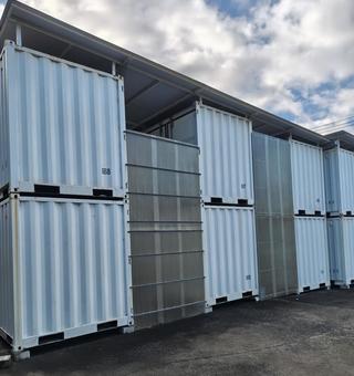 コンテナ群 コンテナ群 コンテナ,container,倉庫の写真素材