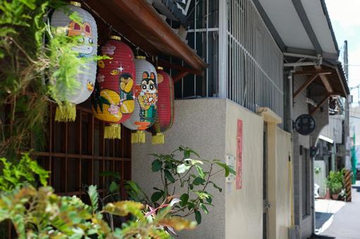 台湾台南神農街の提灯1 台湾台南神農街の提灯1 神農街,台湾,台南の写真素材