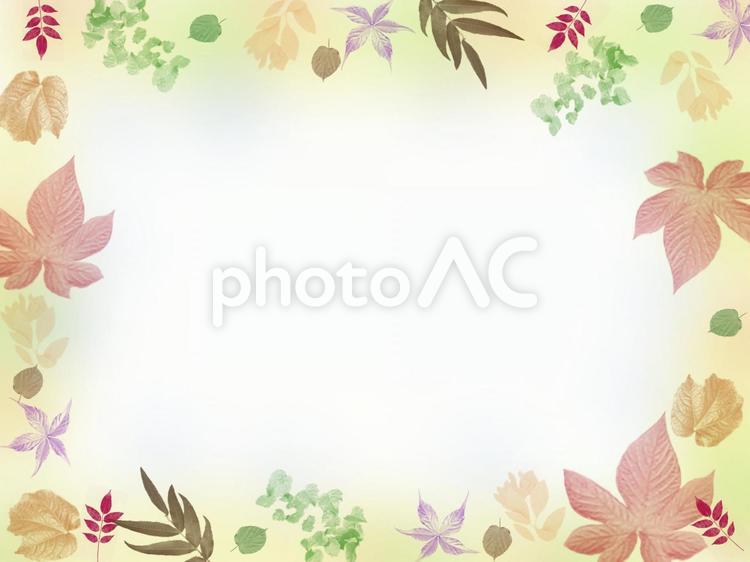 秋をイメージしたフレーム 秋,フレーム,テクスチャの写真素材