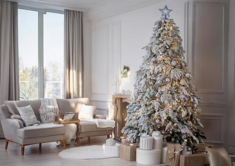 クリスマスツリーとプレゼント クリスマスツリーとプレゼントの写真