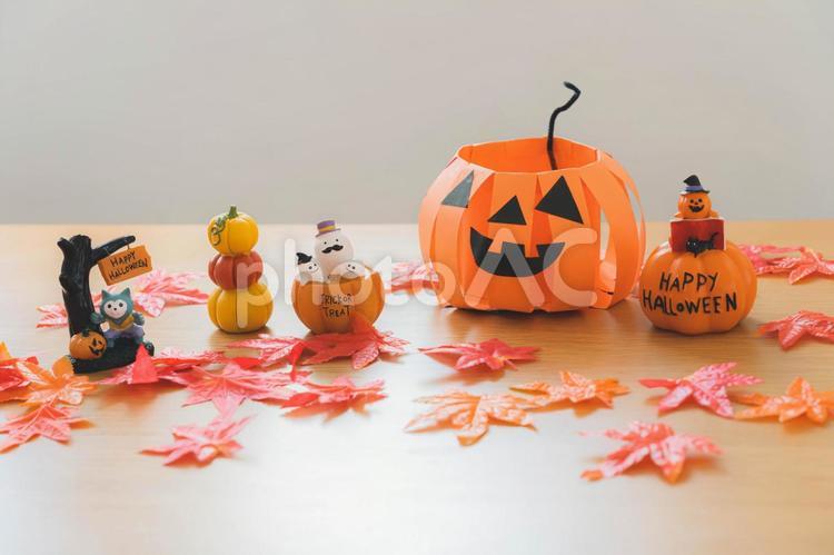 ハロウィンのおばけたち ハロウィン,カボチャ,おばけの写真素材