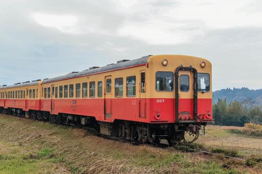 小湊鐵道 小湊鐵道,養老渓谷,キハ207の写真素材