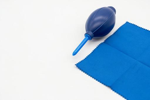 ブロアーとクロス ブロアー,エアダスター,掃除の写真素材