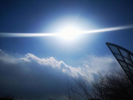 晴天の青空 晴天の青空の写真