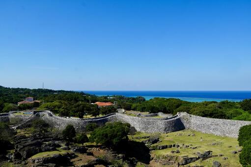 今帰仁城跡① 今帰仁城跡,今帰仁村,沖縄の写真素材