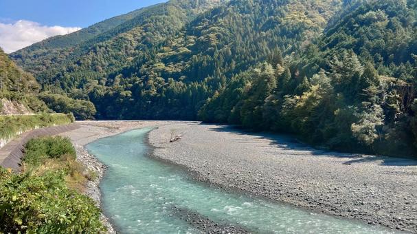遠山川 遠山川,遠山郷,川の写真素材
