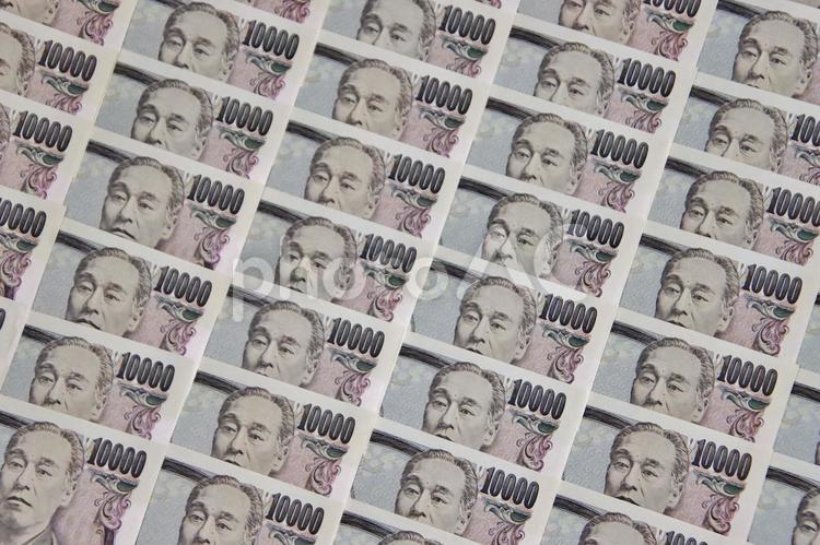壱万円札のイメージ（旧札） 円,日本円,お札の写真素材