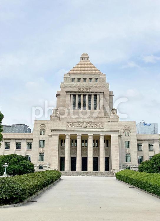 東京風景・国会議事堂 国会議事堂,千代田区,永田町の写真素材