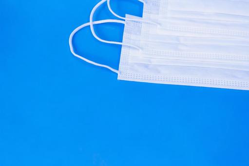 Simple mask on blue background, JPG Simple mask on blue background, JPG