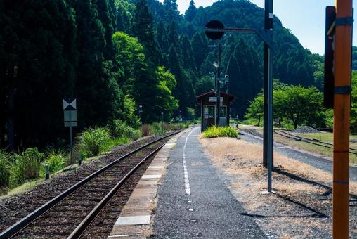 田舎の駅 因美線美作河井駅 田舎の駅 因美線美作河井駅の写真