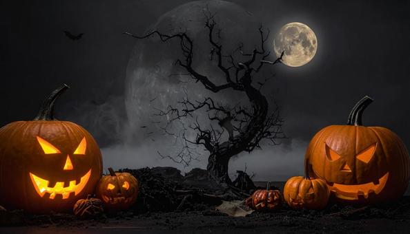 ハロウィンの不気味なフレームの写真