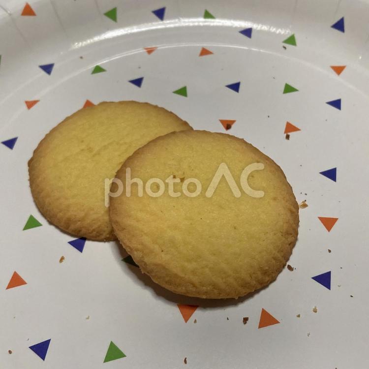 バタークッキー〜2枚 クッキー,焼菓子,洋菓子の写真素材