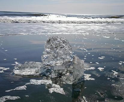 ジュエリーアイス 北海道,ジュエリーアイス,流氷の写真素材