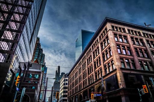 トロントのショッピング街 トロント,カナダ,ショッピング街の写真素材