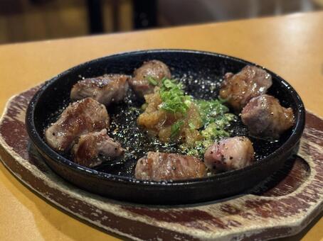 サイコロステーキ 牛サイコロステーキ,サイコロステーキ,ステーキの写真素材