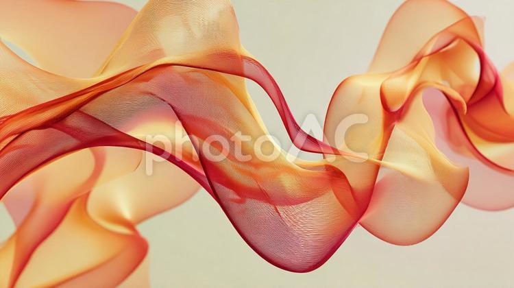 赤とオレンジの調和 抽象,抽象的,流体の写真素材
