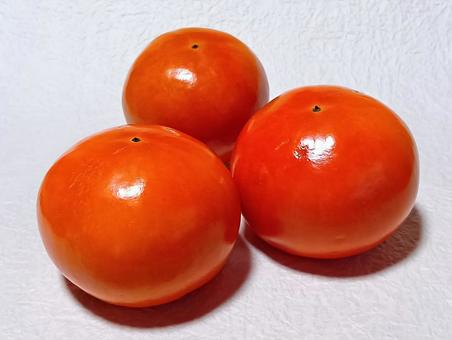 柿 カキ,果物,果実の写真素材