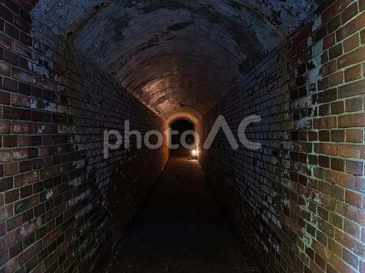 友ヶ島の砲台跡 要塞,砲台跡,地下の写真素材