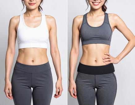 ダイエット　ビフォーアフターの写真