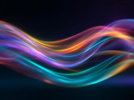 スピード感を表現した光の波 スピード感を表現した光の波の写真