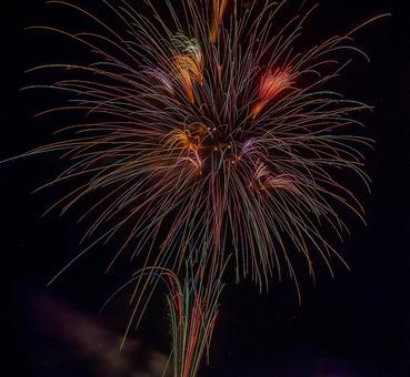 山鹿灯籠まつり納涼花火大会 山鹿灯籠まつり,納涼花火大会,花火の写真素材